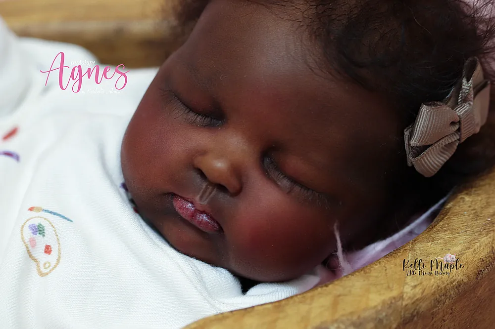 Agnes micro preemie belly plate photo realistic newborn details