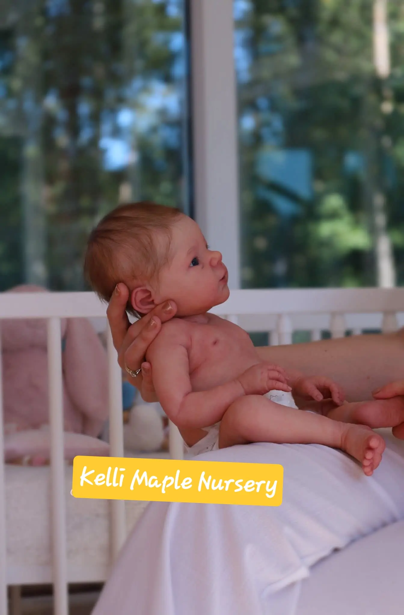 Beanie premium platinum silicone baby collector reborn doll by Joanna Kazmierczak