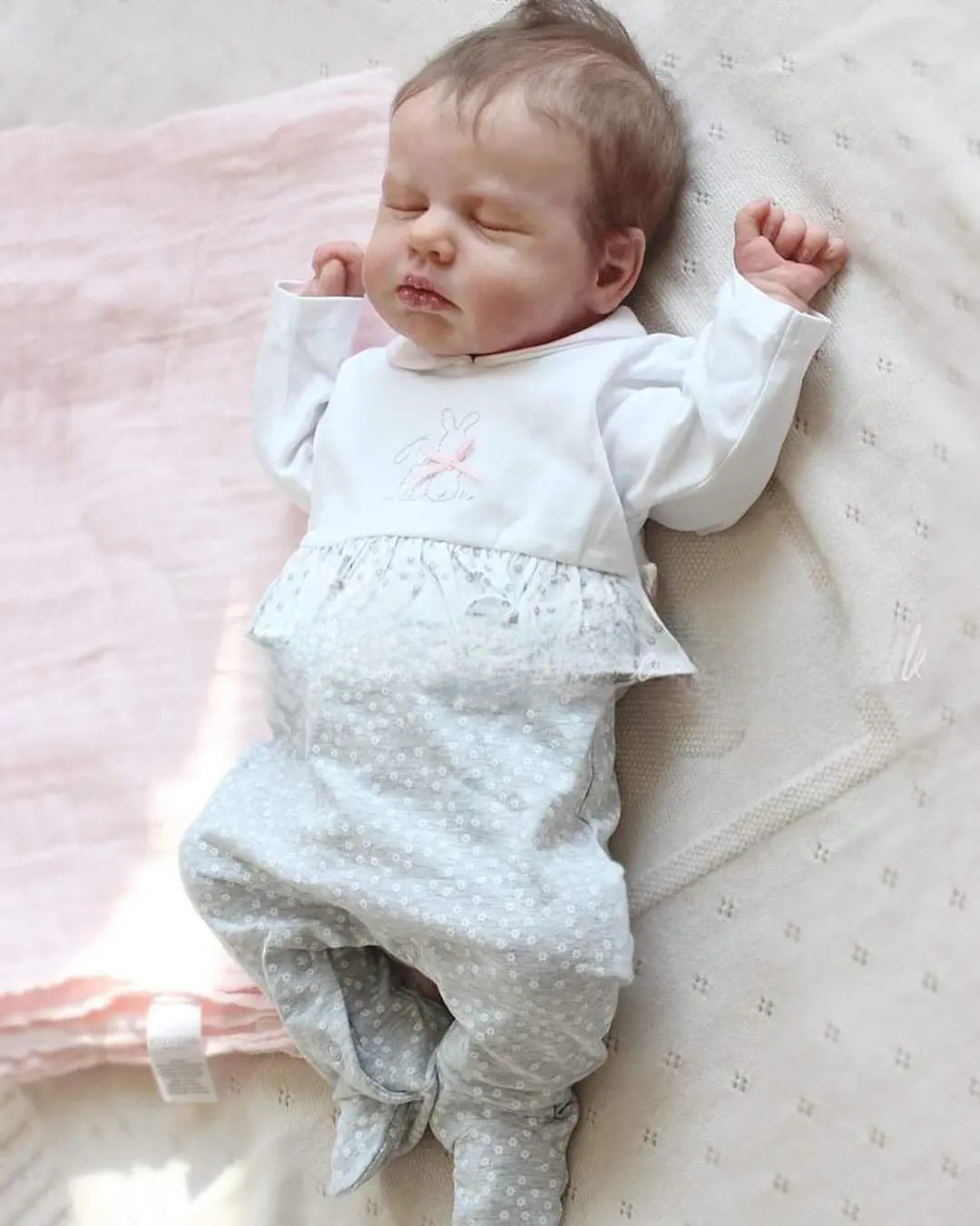 Lou Lou asleep first edition silicone reborn by Joanna Kazmierczak