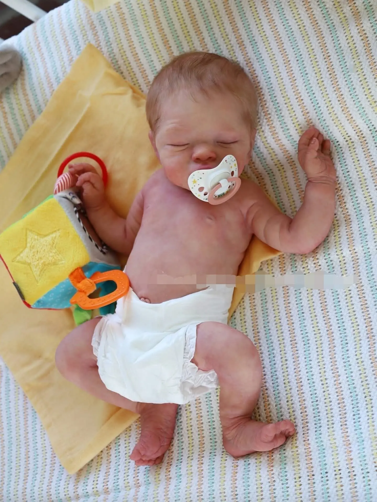 Baby Maple silicone doll open mouth detail realistic newborn gums