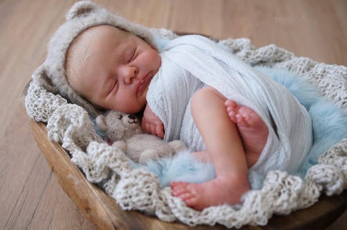 Otto - Premium Vinyl Newborn Reborn Baby Boy - Handcrafted Reborn Doll