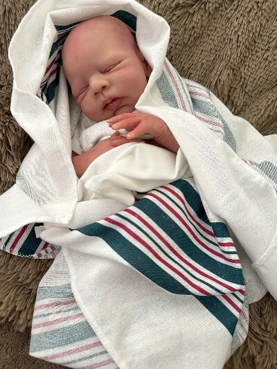 Matthew — 20" Full Body Silicone Reborn Baby Boy - Alternate View